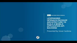 Friday 21.07.2023 - 10:45 - 11:15 - Leveraging OpenACS package architecture to build a mobile application backend (Josue Cardona) Preview