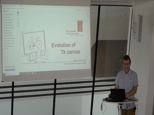 Friday 12.07.2024 - 10:45 - 11:15 - Evolution of Tk canvas (Manfred Rosenberger) Preview