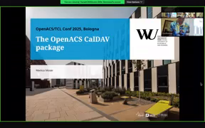 Day 2 - The OpenACS caldav package (Markus Moser) Preview